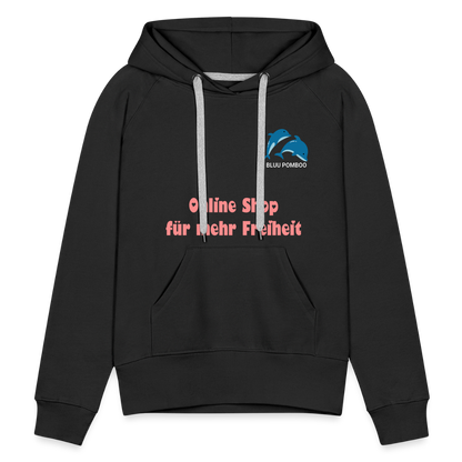 BLUU POMBOO Frauen Premium Hoodie - Schwarz