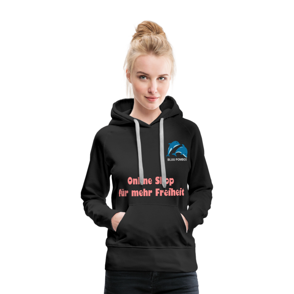 BLUU POMBOO Frauen Premium Hoodie - Schwarz