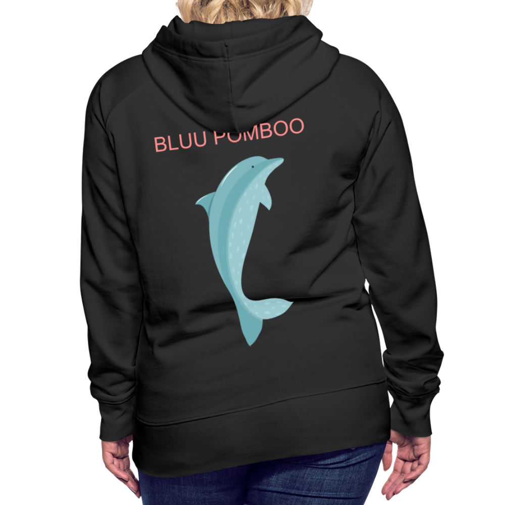 BLUU POMBOO Frauen Premium Hoodie - Schwarz