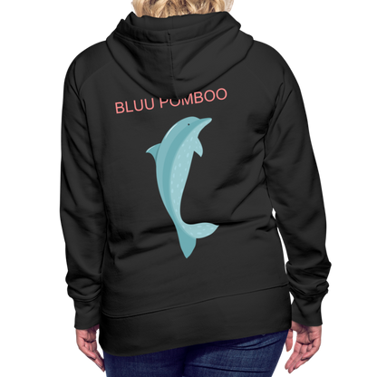 BLUU POMBOO Frauen Premium Hoodie - Schwarz