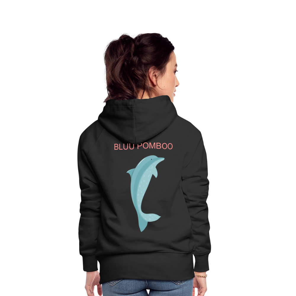 BLUU POMBOO Frauen Premium Hoodie - Schwarz