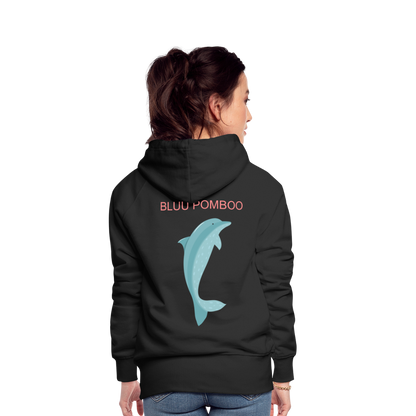 BLUU POMBOO Frauen Premium Hoodie - Schwarz