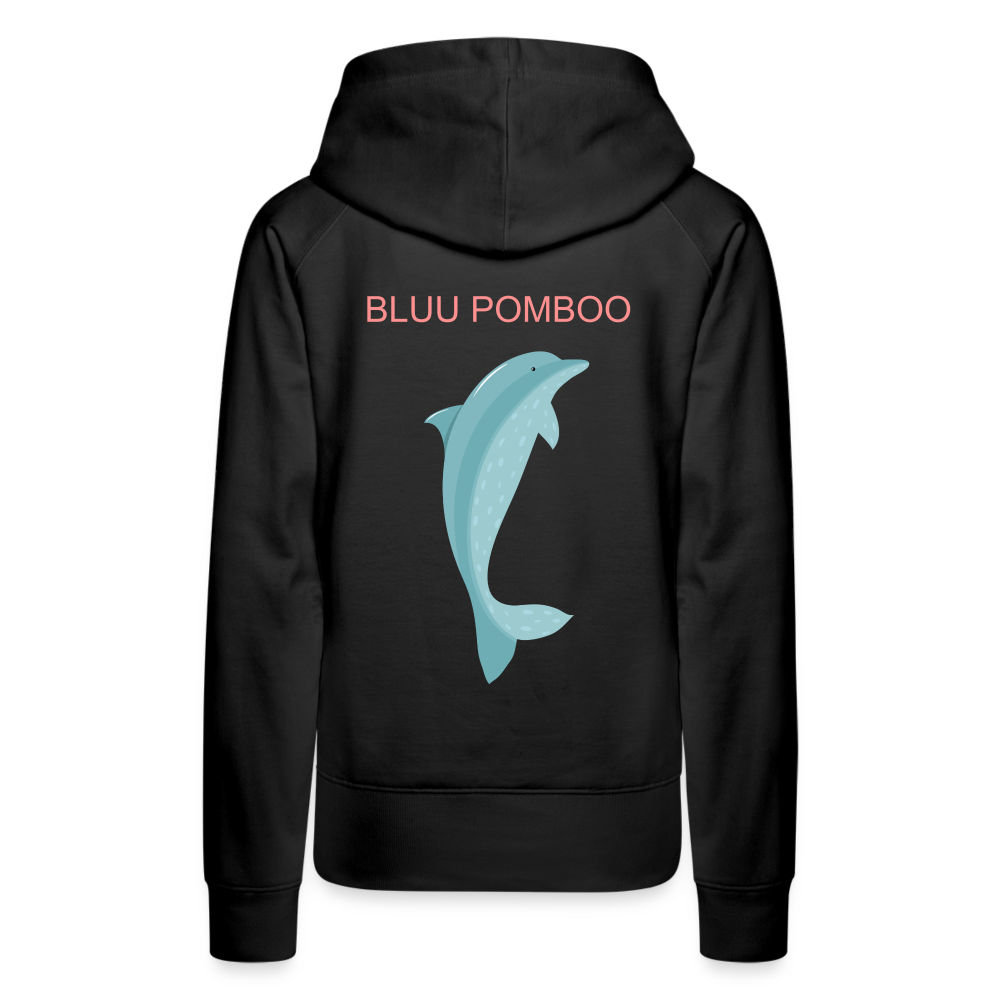 BLUU POMBOO Frauen Premium Hoodie - Schwarz