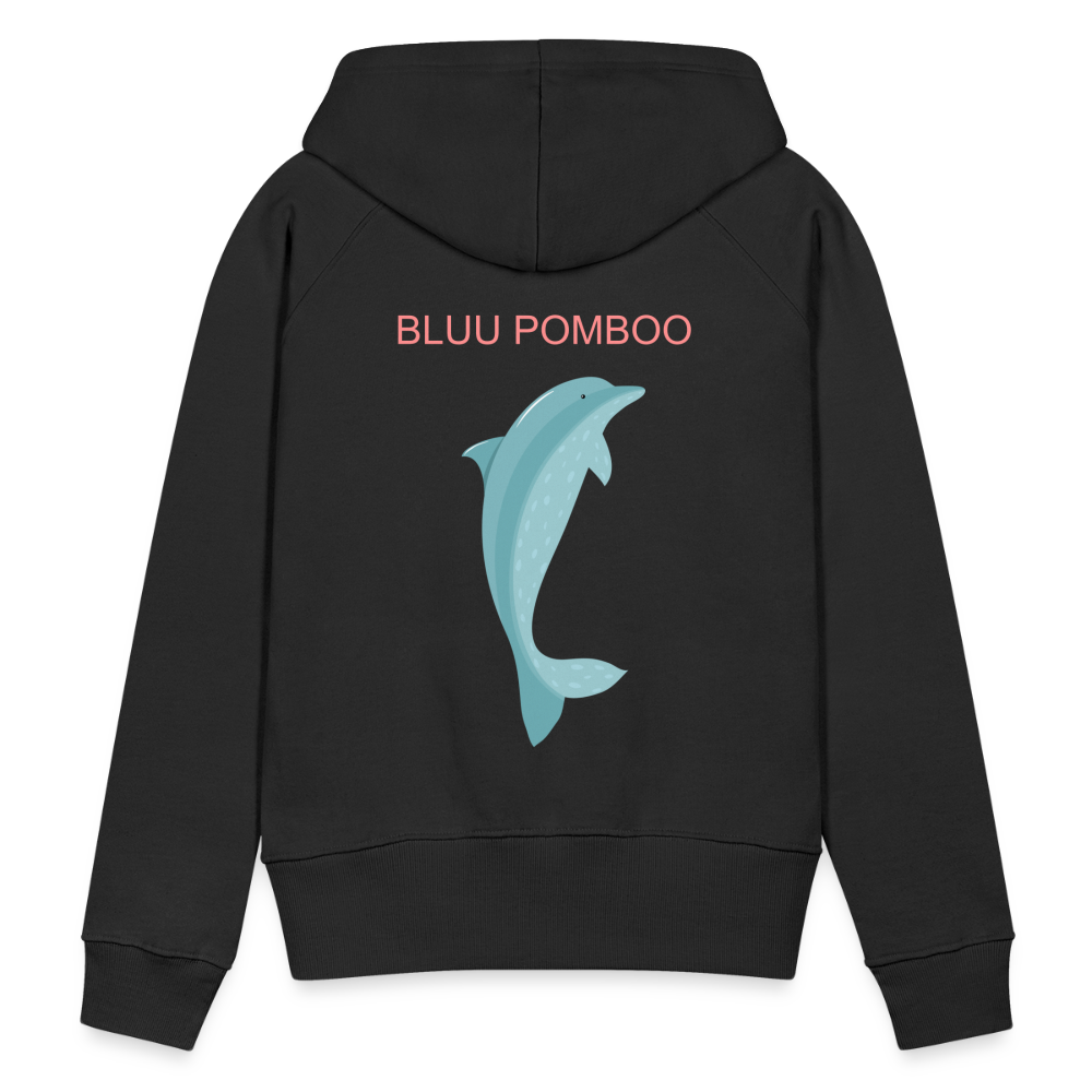 BLUU POMBOO Frauen Premium Hoodie - Schwarz