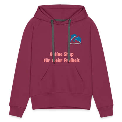 BLUU POMBOO Frauen Premium Hoodie - Bordeaux