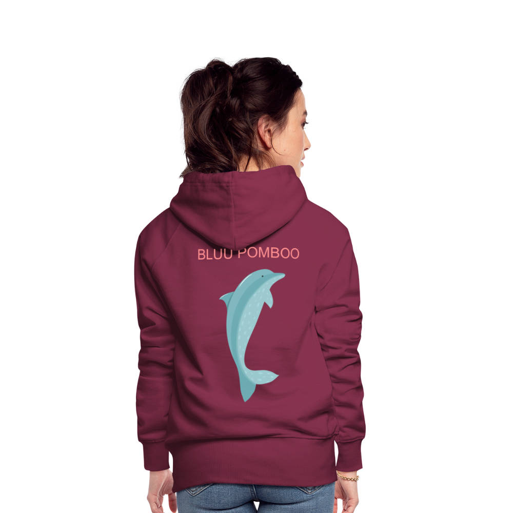 BLUU POMBOO Frauen Premium Hoodie - Bordeaux