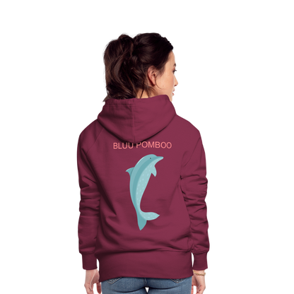 BLUU POMBOO Frauen Premium Hoodie - Bordeaux