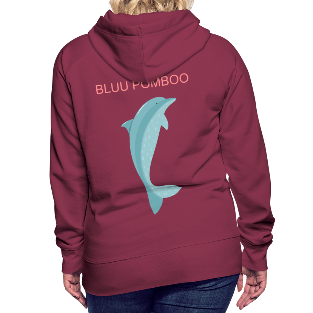 BLUU POMBOO Frauen Premium Hoodie - Bordeaux