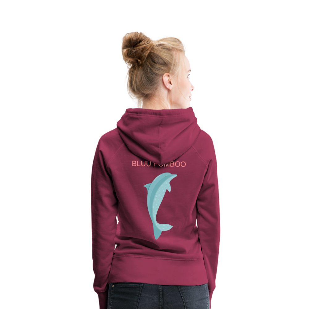 BLUU POMBOO Frauen Premium Hoodie - Bordeaux