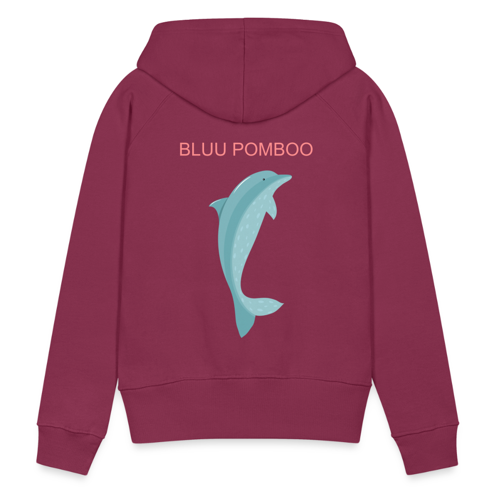 BLUU POMBOO Frauen Premium Hoodie - Bordeaux