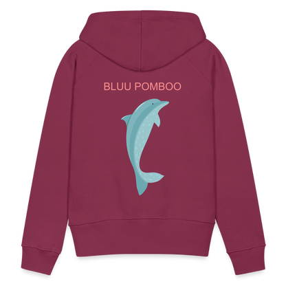 BLUU POMBOO Frauen Premium Hoodie - Bordeaux