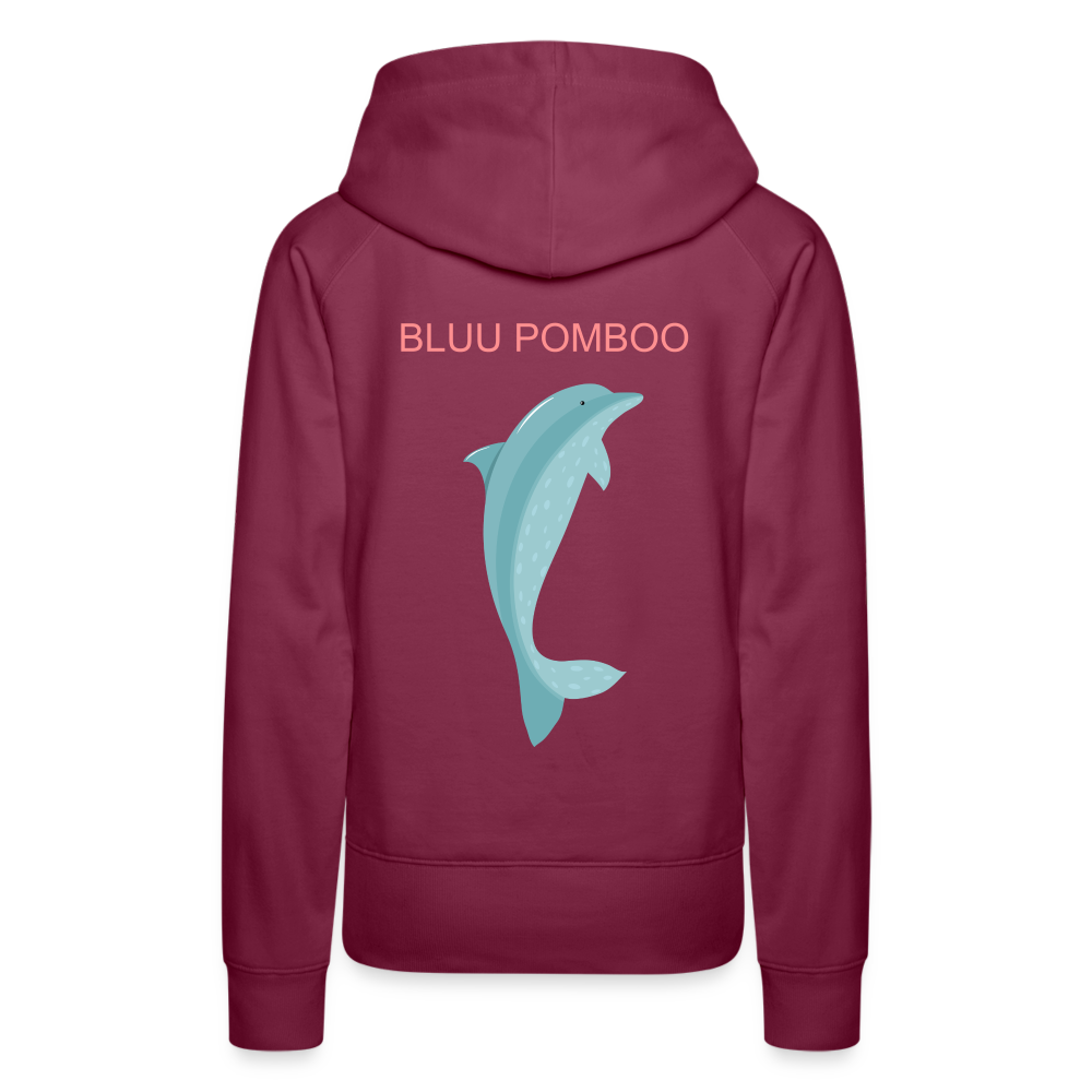 BLUU POMBOO Frauen Premium Hoodie - Bordeaux