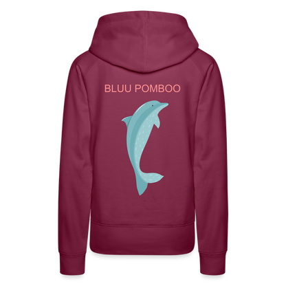 BLUU POMBOO Frauen Premium Hoodie - Bordeaux