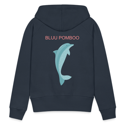 BLUU POMBOO Frauen Premium Hoodie - Navy