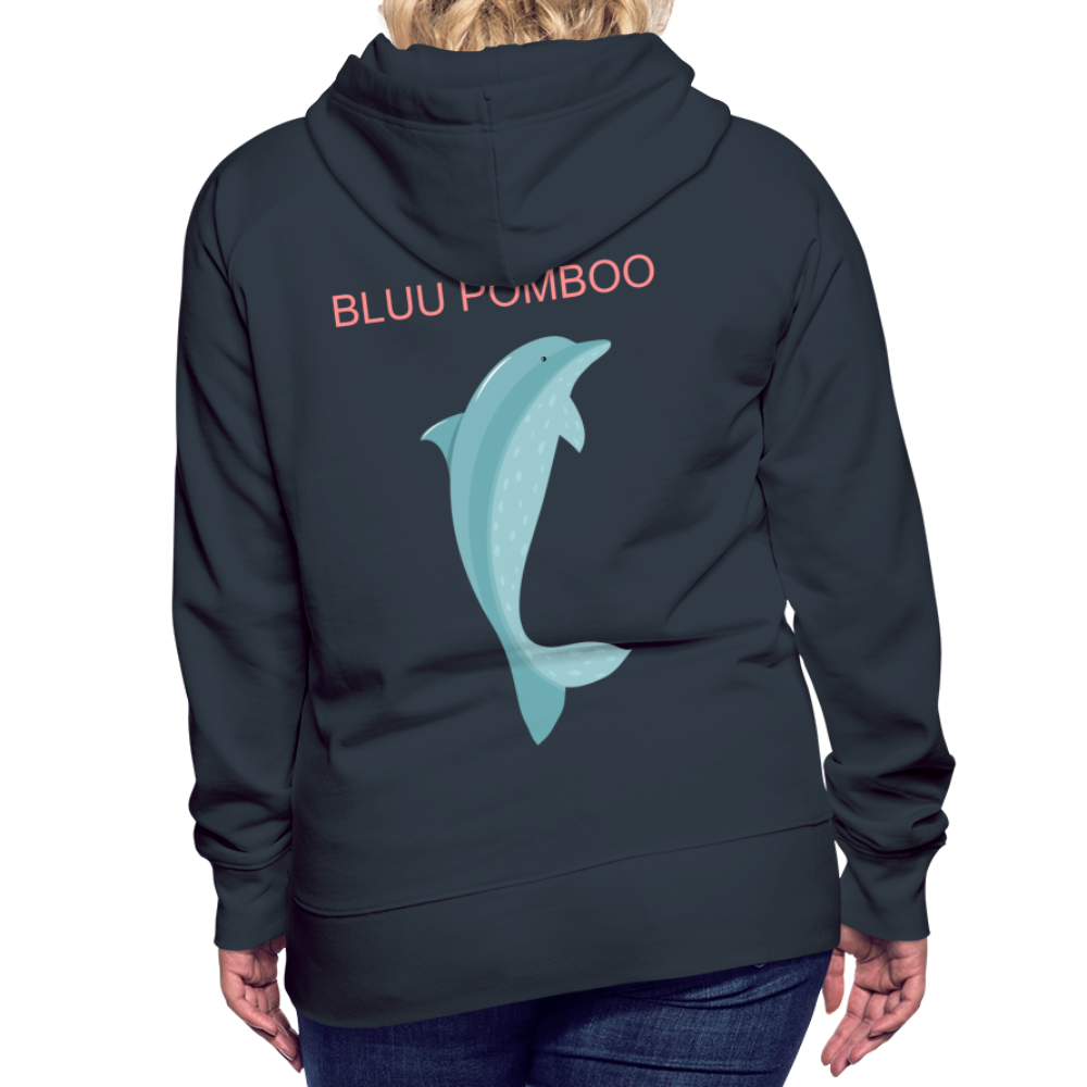 BLUU POMBOO Frauen Premium Hoodie - Navy