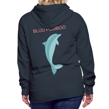 BLUU POMBOO Frauen Premium Hoodie - Navy