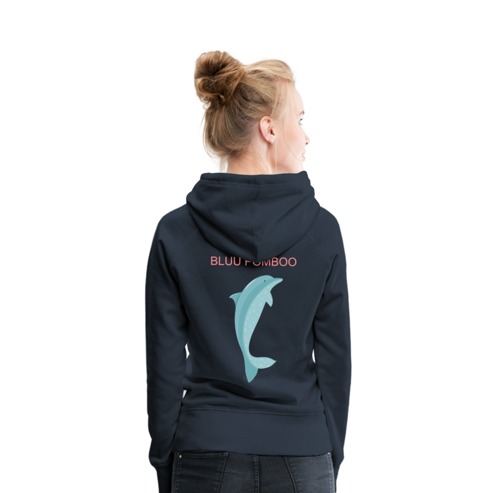 BLUU POMBOO Frauen Premium Hoodie - Navy