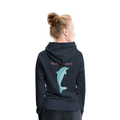 BLUU POMBOO Frauen Premium Hoodie - Navy