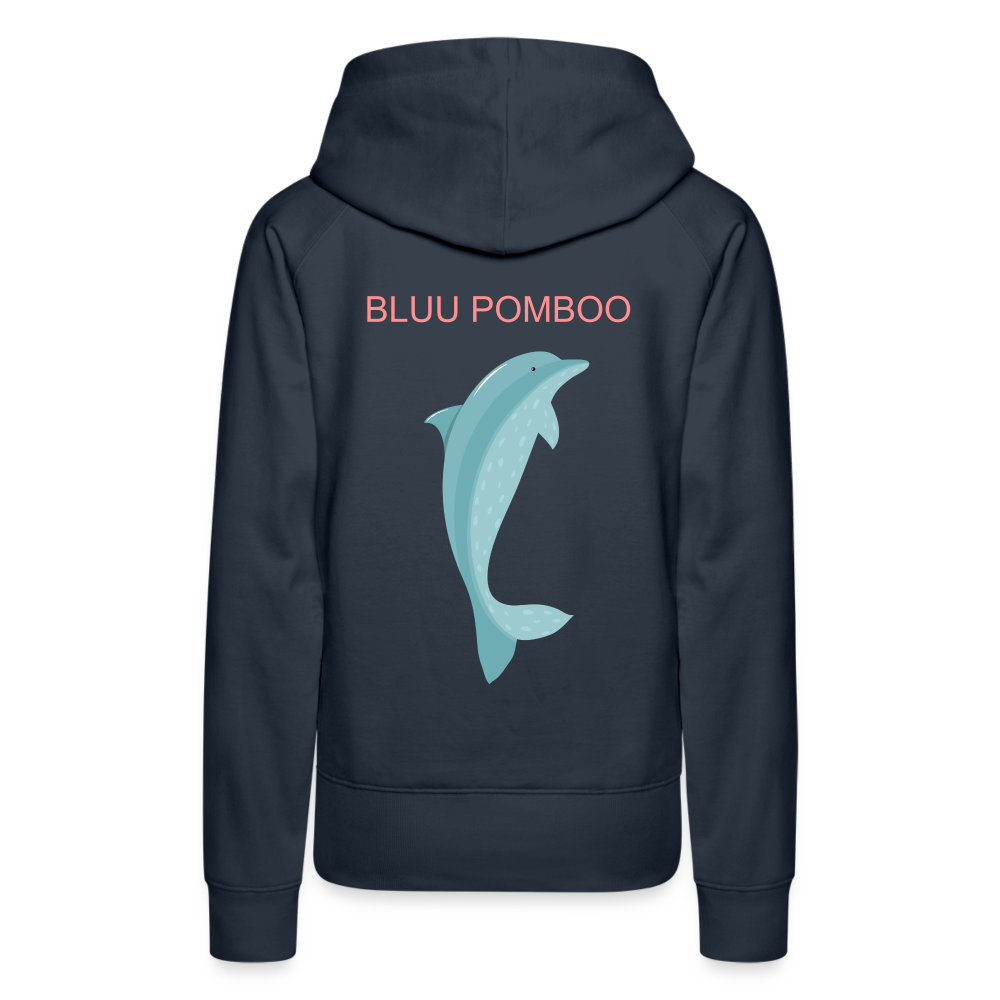 BLUU POMBOO Frauen Premium Hoodie - Navy