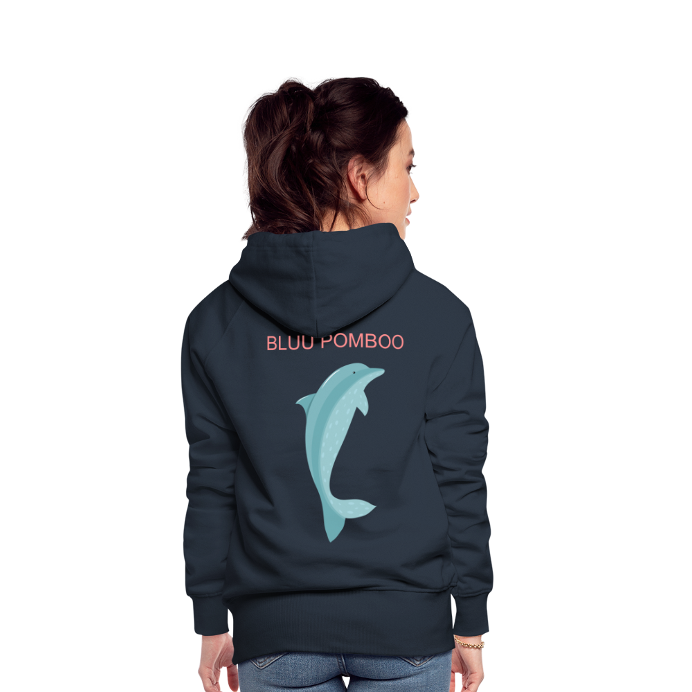 BLUU POMBOO Frauen Premium Hoodie - Navy