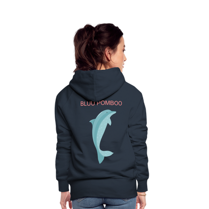 BLUU POMBOO Frauen Premium Hoodie - Navy