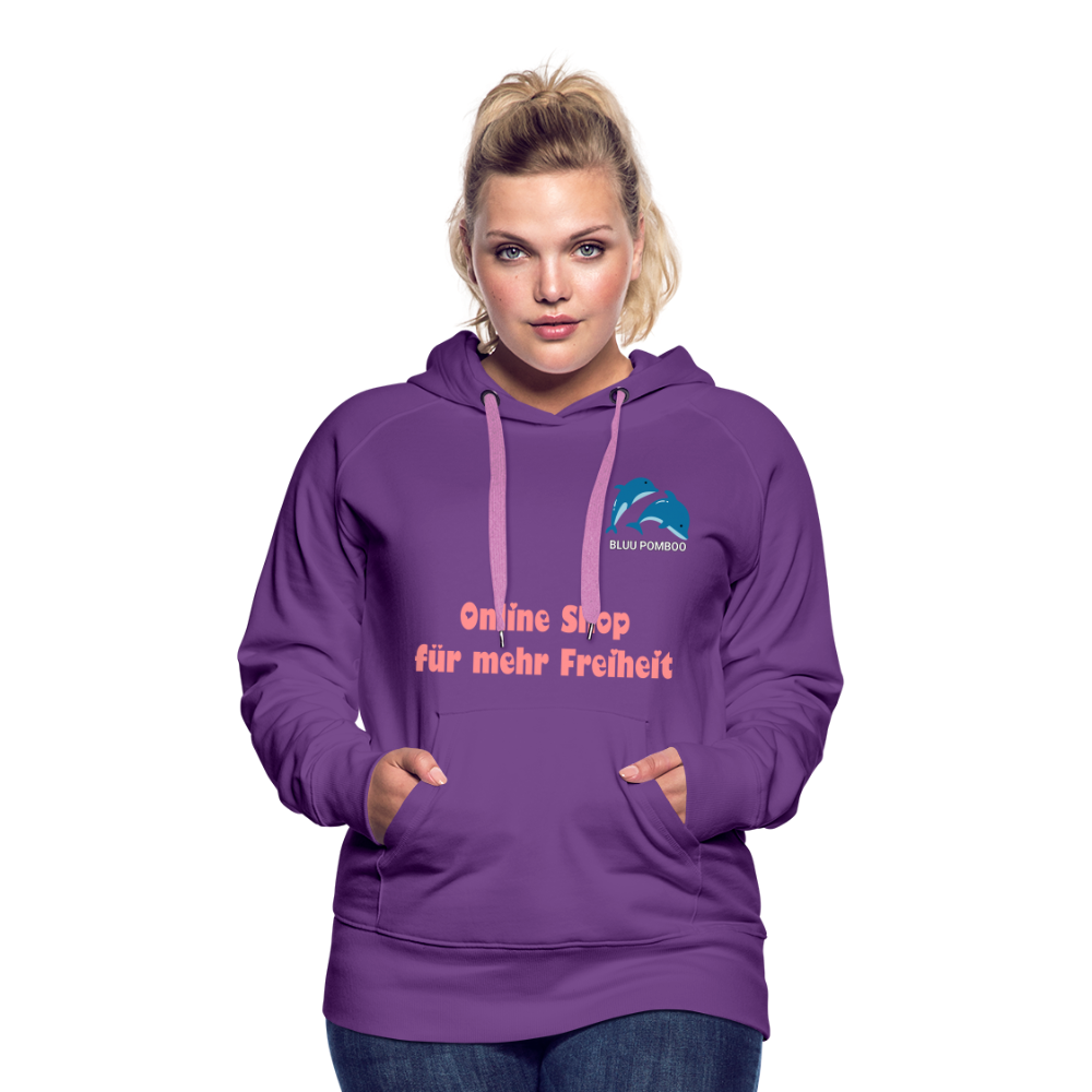 BLUU POMBOO Frauen Premium Hoodie - Purple