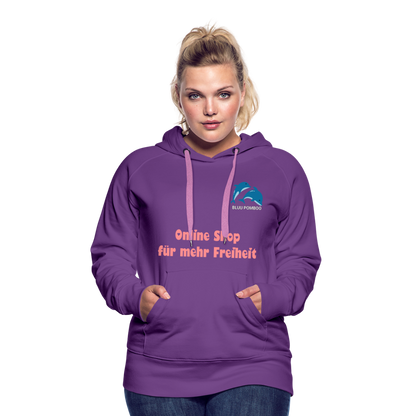 BLUU POMBOO Frauen Premium Hoodie - Purple