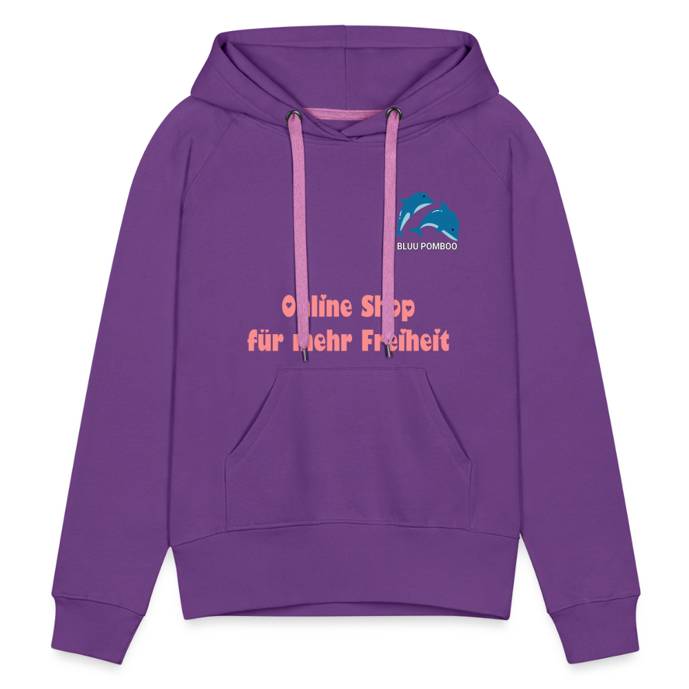 BLUU POMBOO Frauen Premium Hoodie - Purple