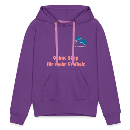 BLUU POMBOO Frauen Premium Hoodie - Purple