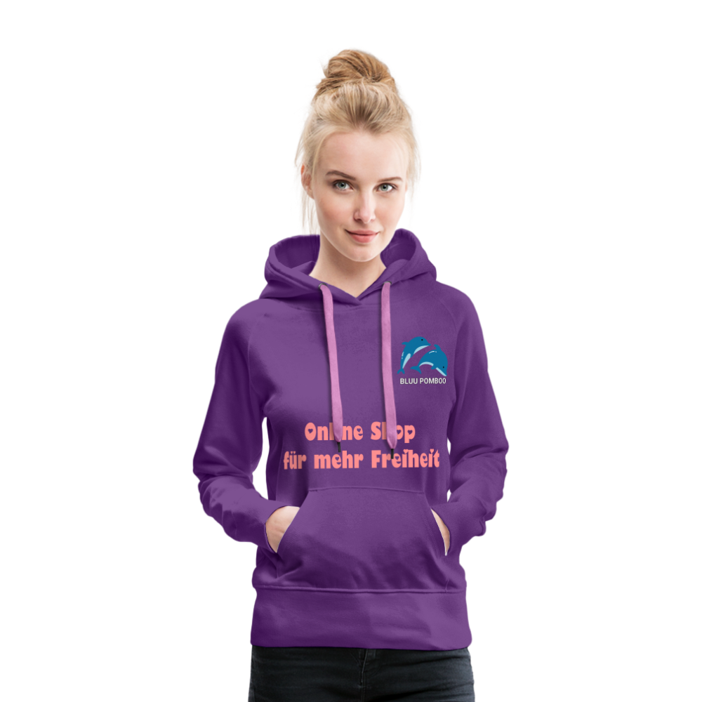 BLUU POMBOO Frauen Premium Hoodie - Purple