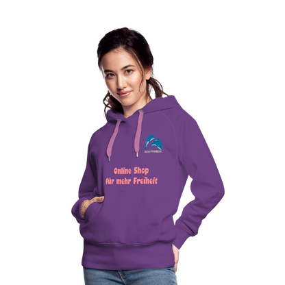 BLUU POMBOO Frauen Premium Hoodie - Purple