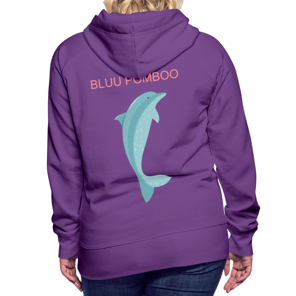 BLUU POMBOO Frauen Premium Hoodie - Purple