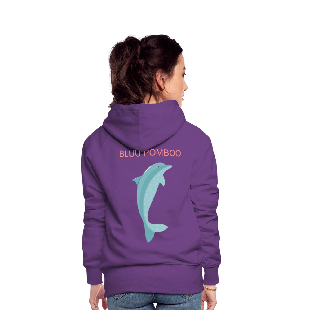 BLUU POMBOO Frauen Premium Hoodie - Purple