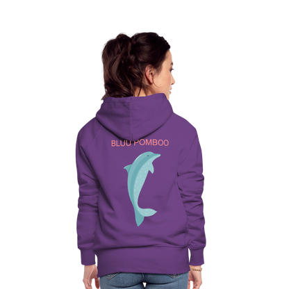 BLUU POMBOO Frauen Premium Hoodie - Purple