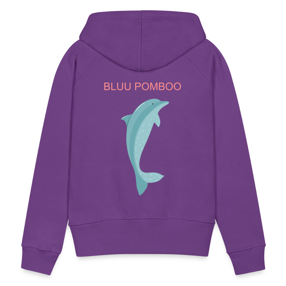 BLUU POMBOO Frauen Premium Hoodie - Purple