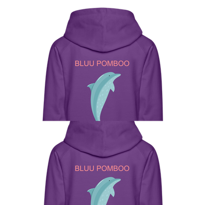 BLUU POMBOO Frauen Premium Hoodie - Purple