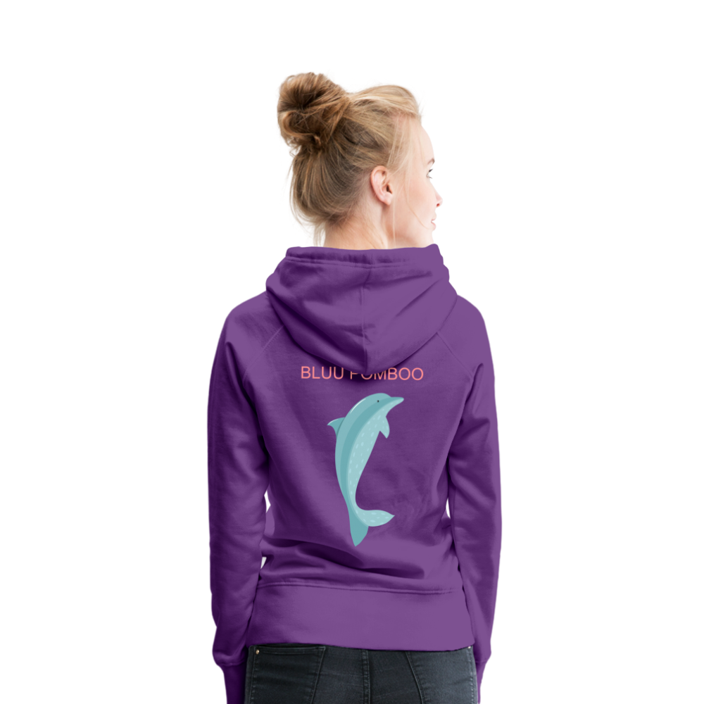 BLUU POMBOO Frauen Premium Hoodie - Purple