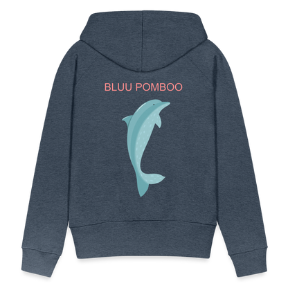 BLUU POMBOO Frauen Premium Hoodie - Jeansblau