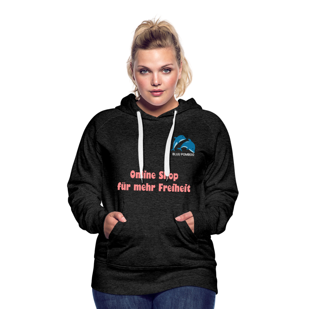 BLUU POMBOO Frauen Premium Hoodie - Anthrazit