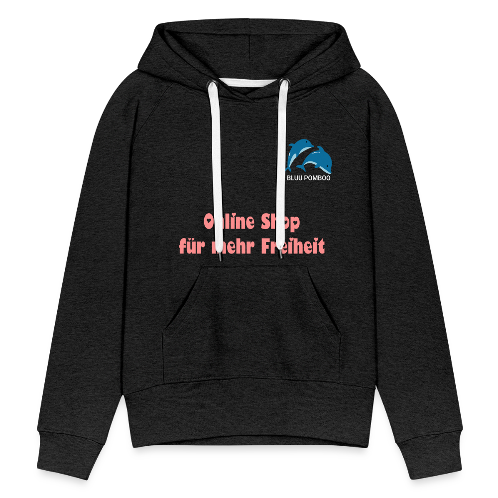 BLUU POMBOO Frauen Premium Hoodie - Anthrazit