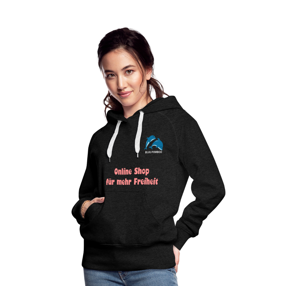 BLUU POMBOO Frauen Premium Hoodie - Anthrazit