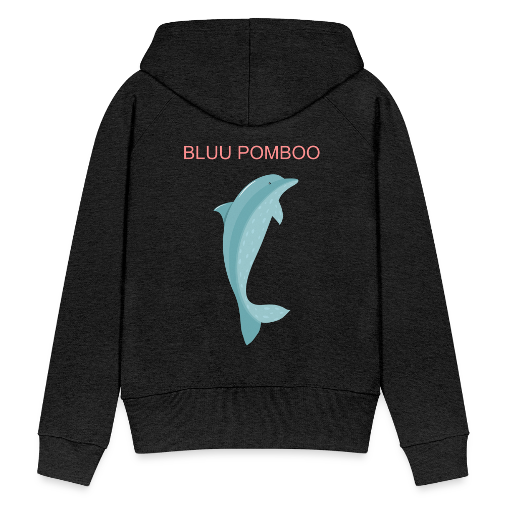 BLUU POMBOO Frauen Premium Hoodie - Anthrazit