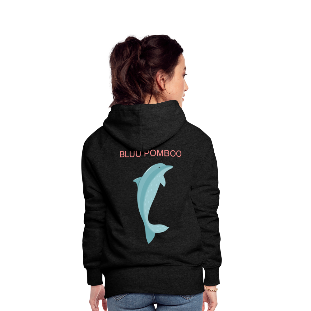 BLUU POMBOO Frauen Premium Hoodie - Anthrazit