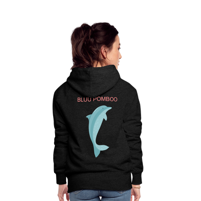 BLUU POMBOO Frauen Premium Hoodie - Anthrazit