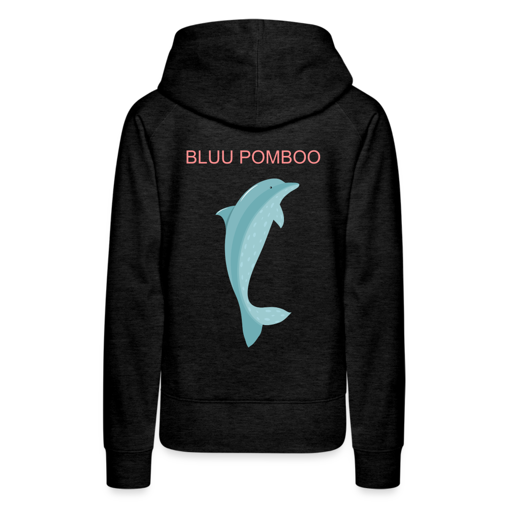 BLUU POMBOO Frauen Premium Hoodie - Anthrazit