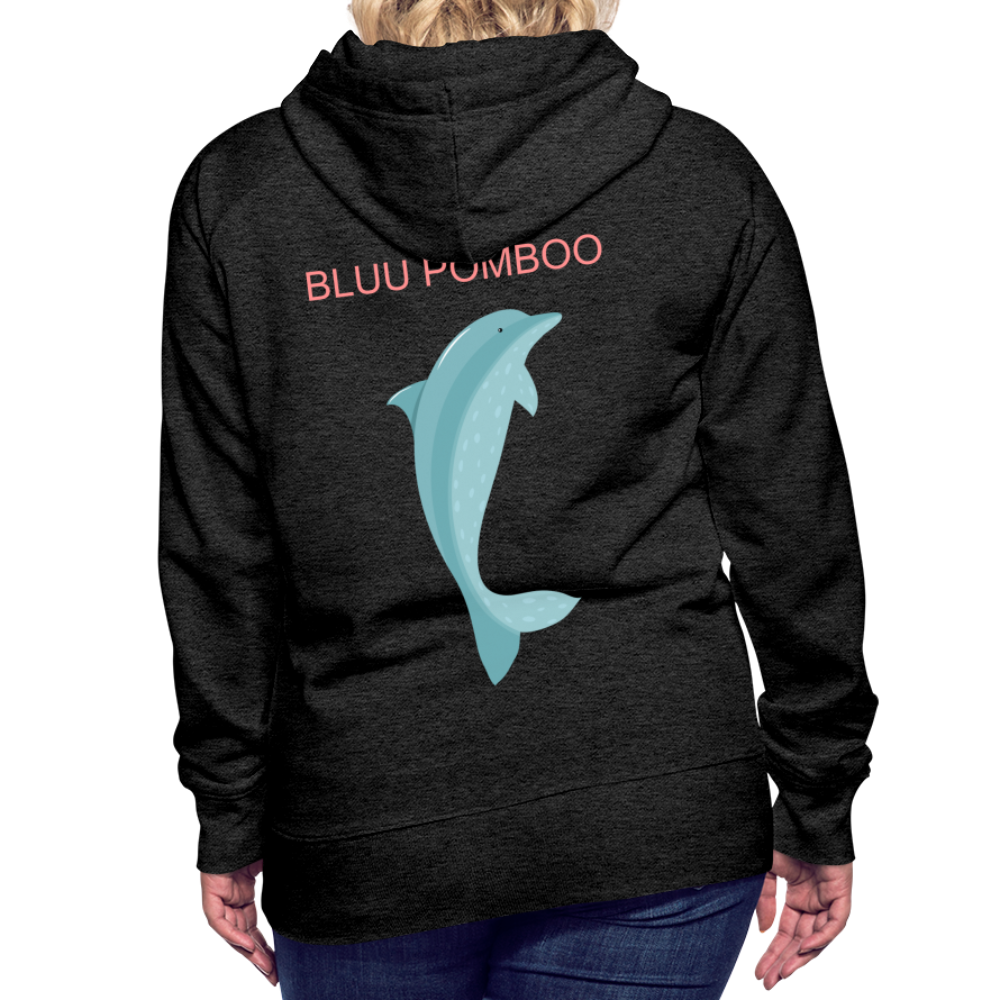 BLUU POMBOO Frauen Premium Hoodie - Anthrazit