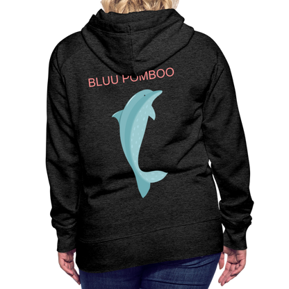 BLUU POMBOO Frauen Premium Hoodie - Anthrazit