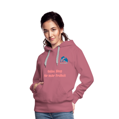 BLUU POMBOO Frauen Premium Hoodie - Malve