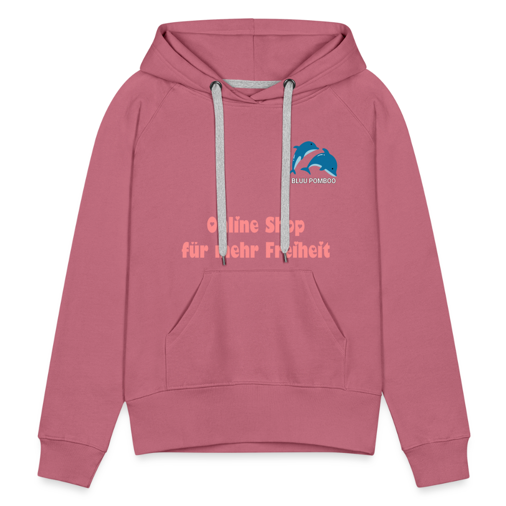 BLUU POMBOO Frauen Premium Hoodie - Malve