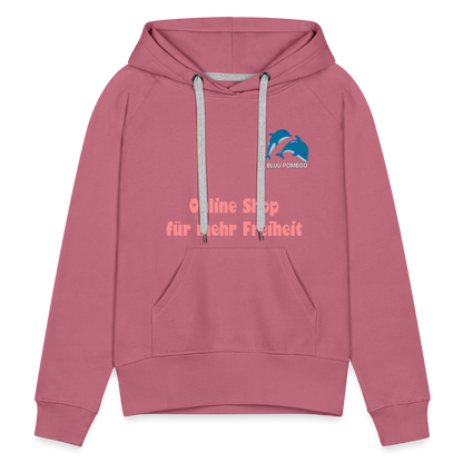 BLUU POMBOO Frauen Premium Hoodie - Malve